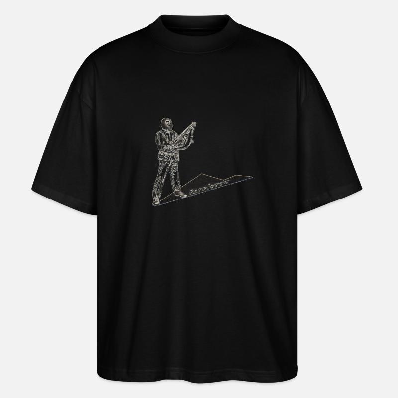 RIBELLU E CLANDESTINU - T-shirt bio Blaster 2.0 coupe oversize Stanley/Stella Unisexe - noir