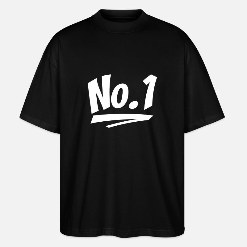 Nummer eins - Stanley/Stella Oversized Unisex Bio T-Shirt Blaster 2.0 - Schwarz