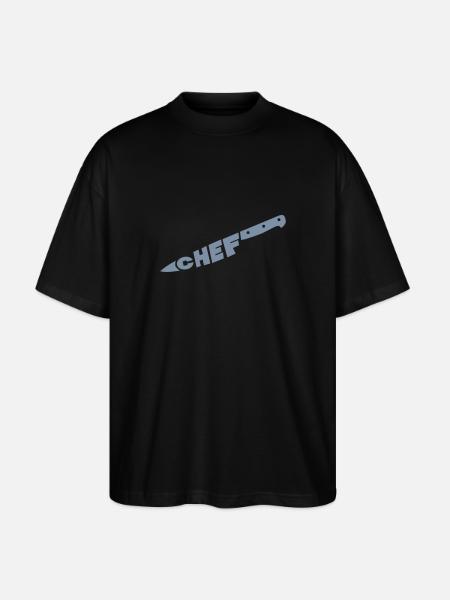 chef couteau - Stanley/Stella Oversized Unisex Organic T-shirt Blaster 2.0 - black
