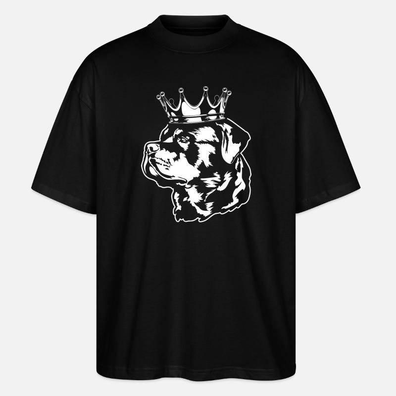 Rottweiler Krone Chiens Wilsigns - T-shirt bio Blaster 2.0 coupe oversize Stanley/Stella Unisexe - noir