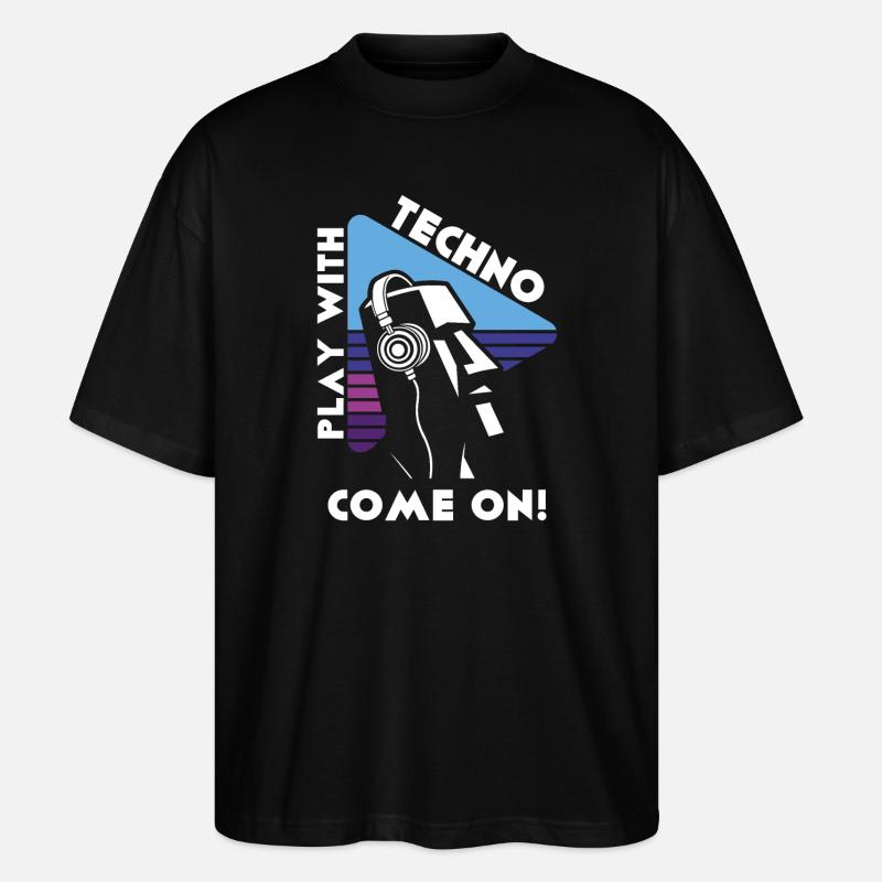 Ancestral Rhythms - Stanley/Stella Oversized Unisex Organic T-shirt Blaster 2.0 - black