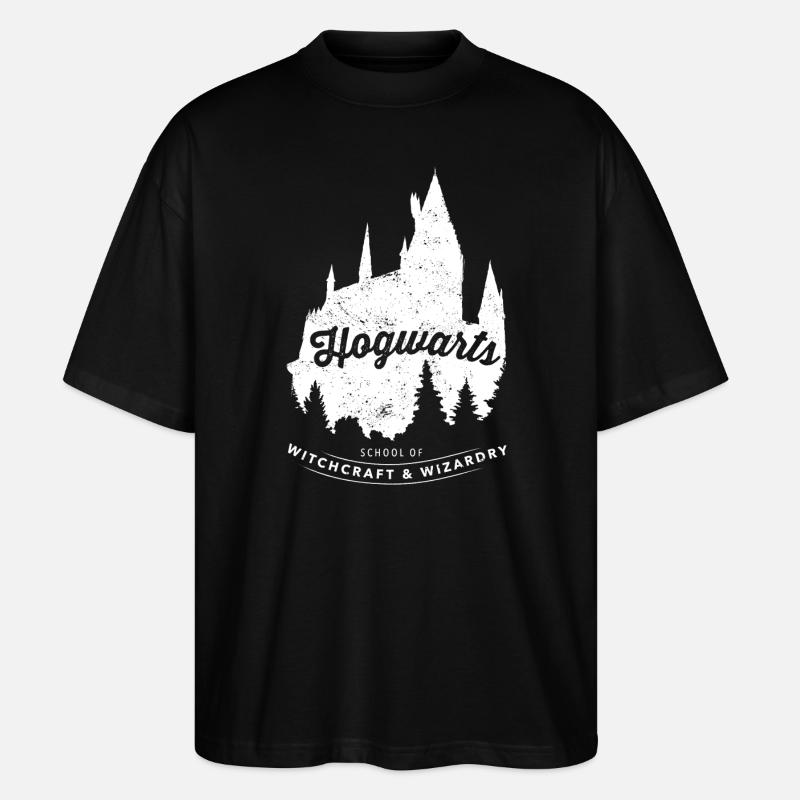 Harry Potter Hogwarts School - Stanley/Stella Oversized Unisex Bio T-Shirt Blaster 2.0 - Schwarz