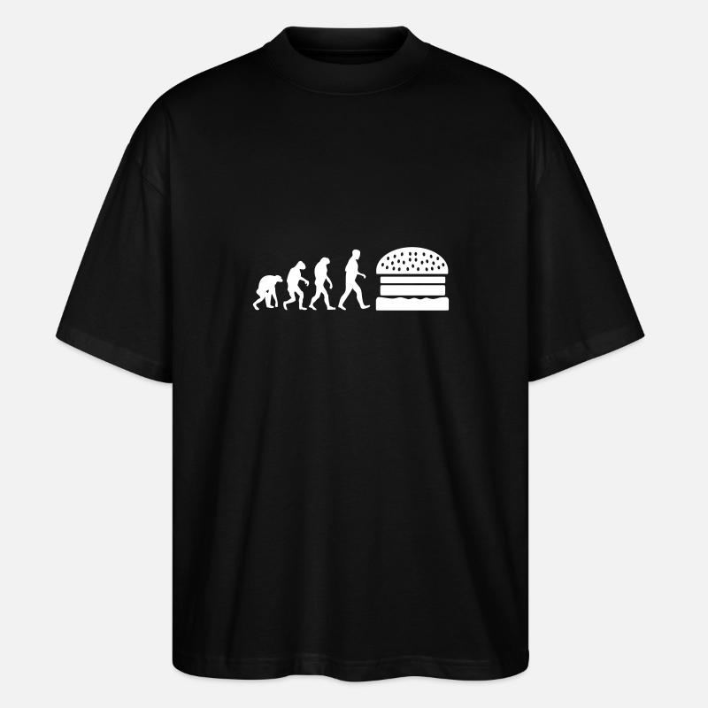 burger evolution - Stanley/Stella Oversized Unisex Bio T-Shirt Blaster 2.0 - Schwarz