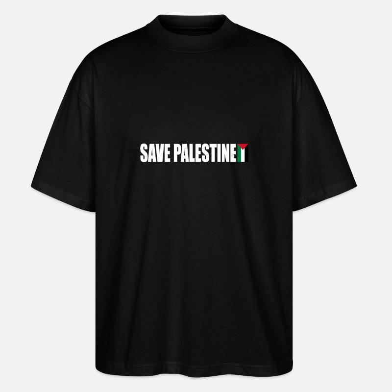 Save palestine - Stanley/Stella Oversized Unisex Bio T-Shirt Blaster 2.0 - Schwarz