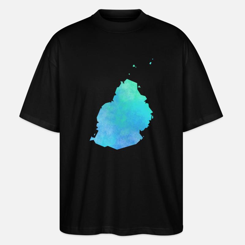 Mauritius - Stanley/Stella Oversized Unisex Bio T-Shirt Blaster 2.0 - Schwarz