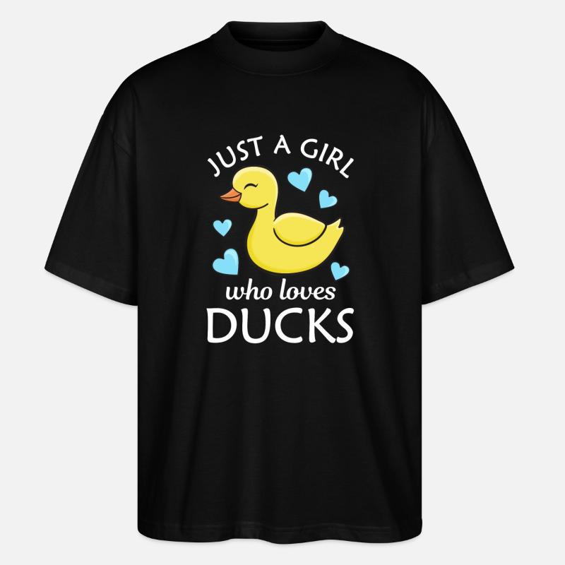 Duck Ducks - Stanley/Stella Oversized Unisex Organic T-shirt Blaster 2.0 - black