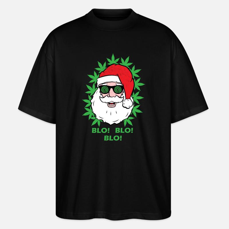 Weihnachtsmann - Blo! Blo! Blo! - Stanley/Stella Oversized Unisex Bio T-Shirt Blaster 2.0 - Schwarz