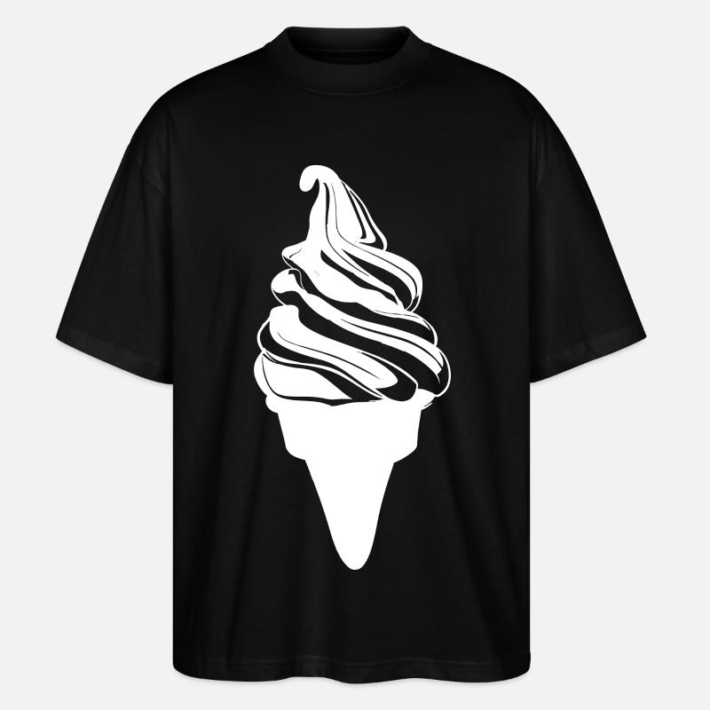 Glace molle - T-shirt bio Blaster 2.0 coupe oversize Stanley/Stella Unisexe - noir