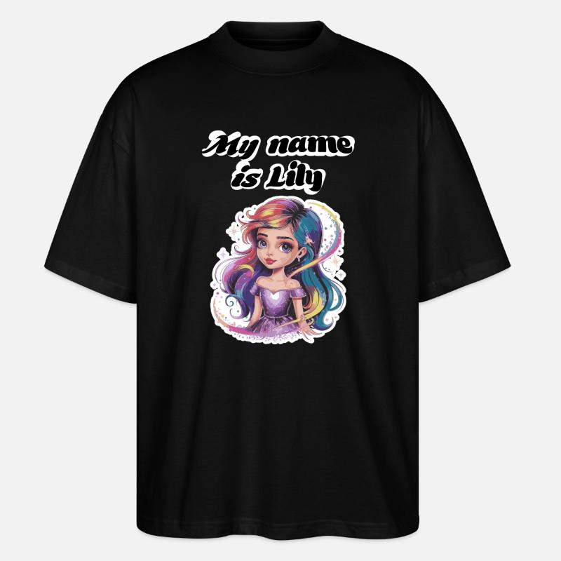 My name is Lily 2026 - Stanley/Stella Oversized Unisex Organic T-shirt Blaster 2.0 - black
