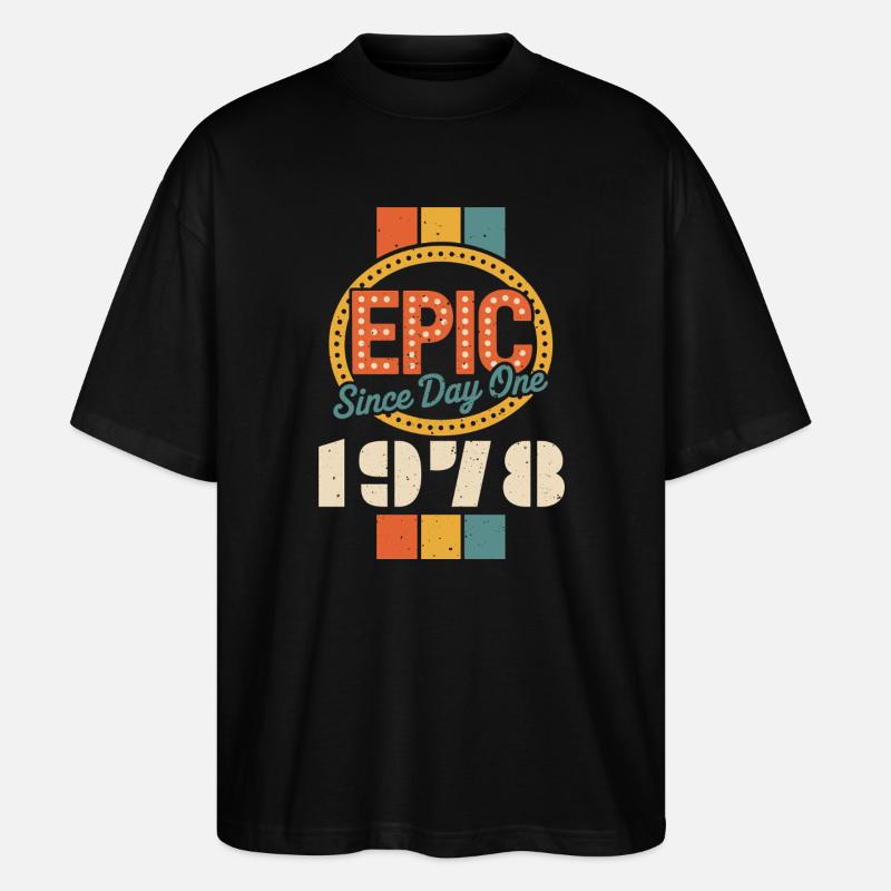 Legendär seit 1978 - Stanley/Stella Oversized Unisex Bio T-Shirt Blaster 2.0 - Schwarz