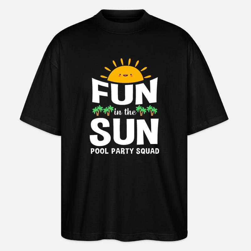 Pool Party - Stanley/Stella Oversized Unisex Bio T-Shirt Blaster 2.0 - Schwarz