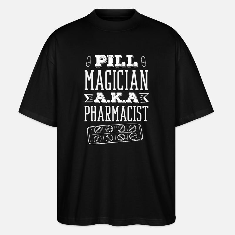 Apotheker Pharmazeutisch-technischer - Stanley/Stella Oversized Unisex Bio T-Shirt Blaster 2.0 - Schwarz