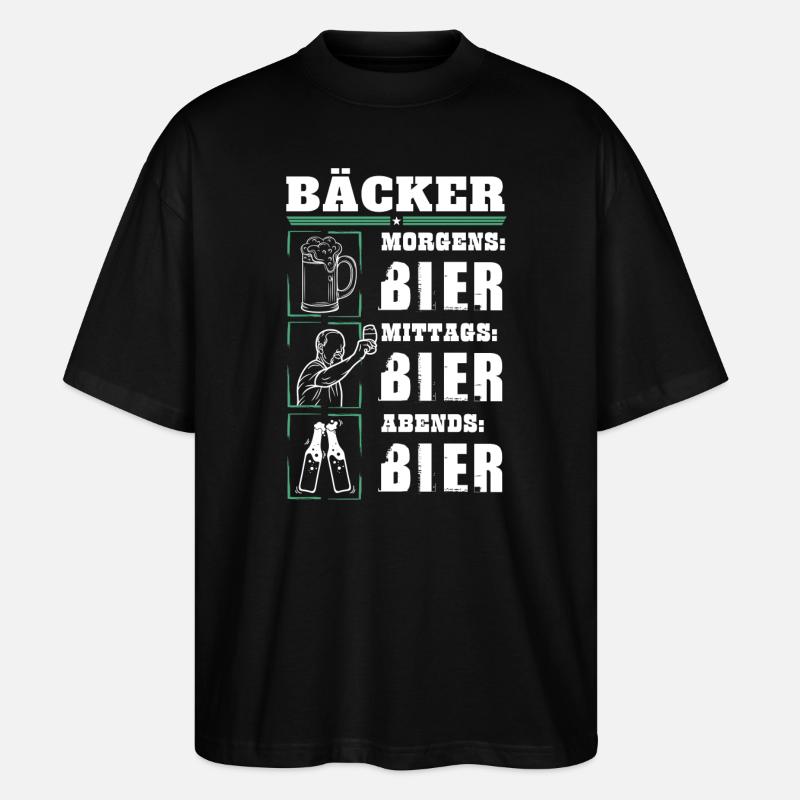Mon quotidien de boulanger - T-shirt bio Blaster 2.0 coupe oversize Stanley/Stella Unisexe - noir