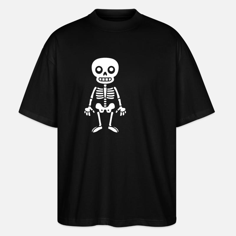 Squelette - T-shirt bio Blaster 2.0 coupe oversize Stanley/Stella Unisexe - noir