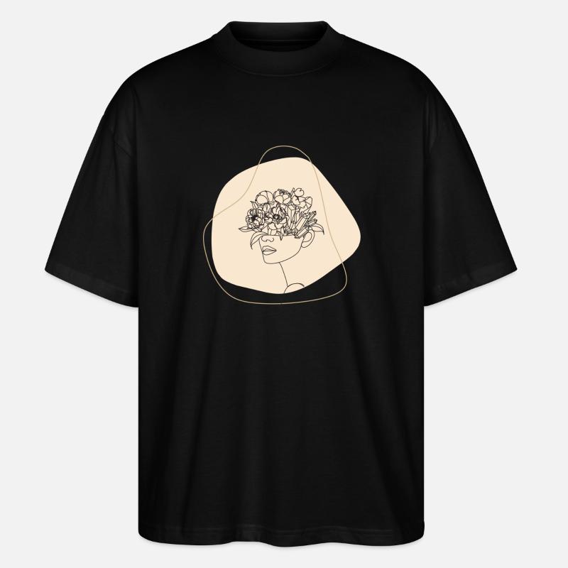 Frauen blühen - Stanley/Stella Oversized Unisex Bio T-Shirt Blaster 2.0 - Schwarz