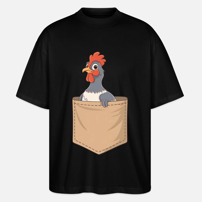 Auerhahn - Stanley/Stella Oversized Unisex Bio T-Shirt Blaster 2.0 - Schwarz