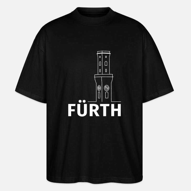 Fürth - Stanley/Stella Oversized Unisex Bio T-Shirt Blaster 2.0 - Schwarz