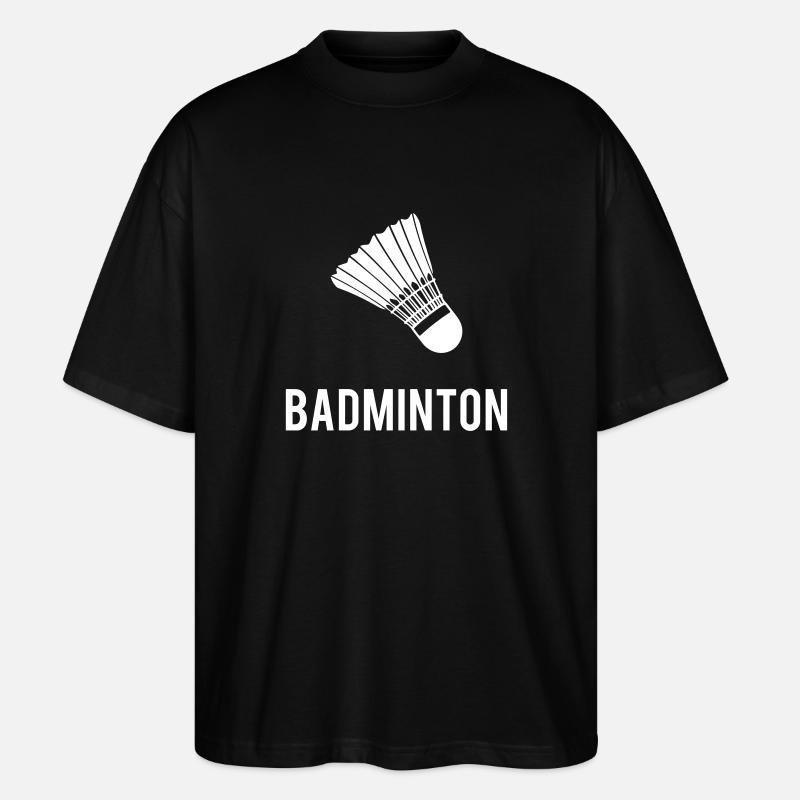 Badminton - T-shirt bio Blaster 2.0 coupe oversize Stanley/Stella Unisexe - noir