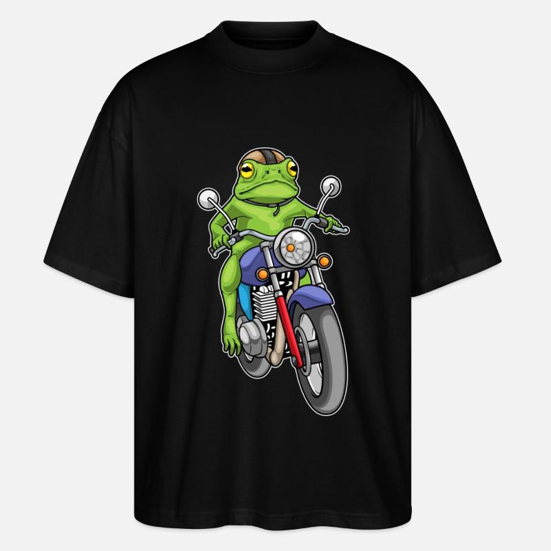Moto Frog - T-shirt bio Blaster 2.0 coupe oversize Stanley/Stella Unisexe - noir