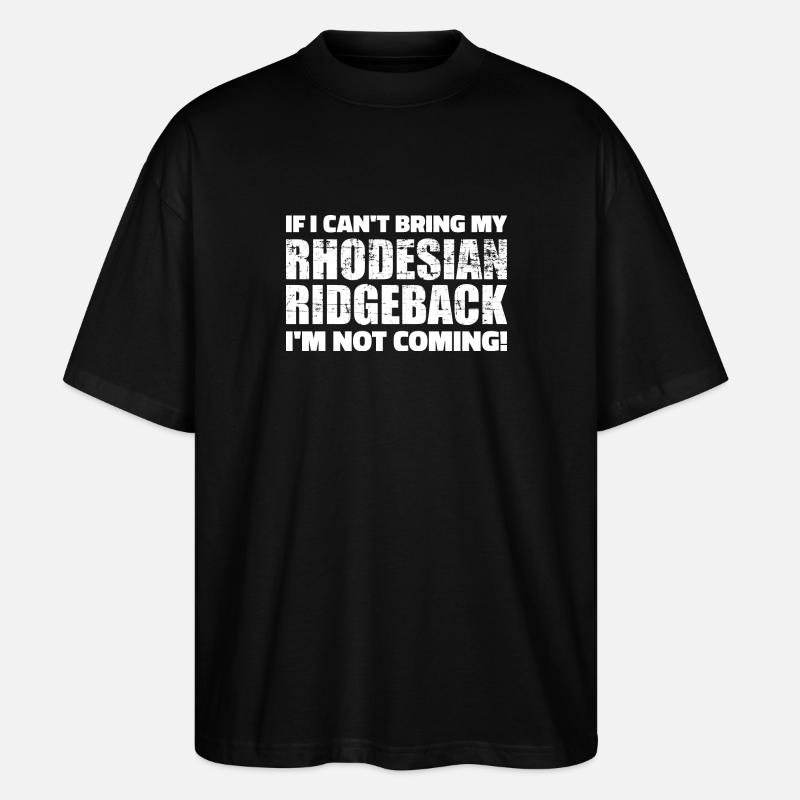 Rhodesian Ridgeback - Stanley/Stella Oversized Unisex Organic T-shirt Blaster 2.0 - black