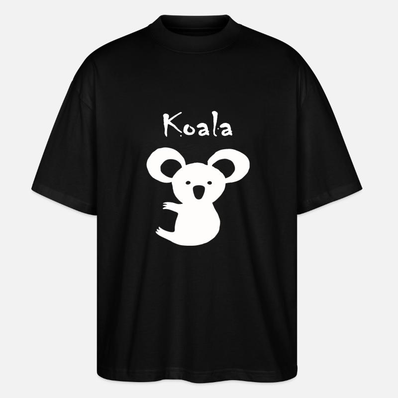 Koala - Stanley/Stella Oversized Unisex Bio T-Shirt Blaster 2.0 - Schwarz