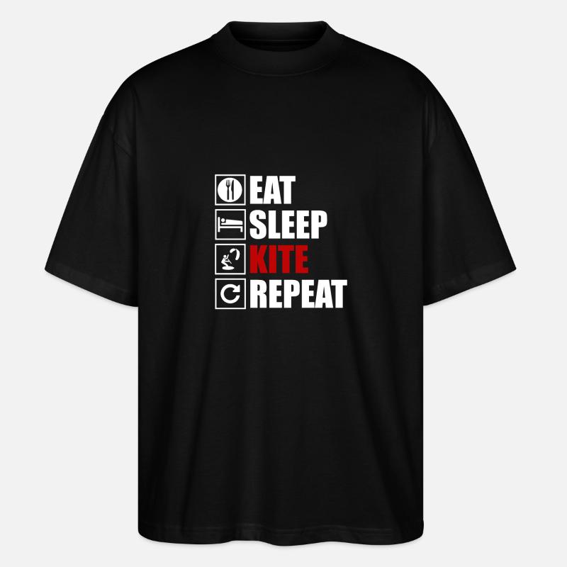 Kite - Stanley/Stella Oversized Unisex Bio T-Shirt Blaster 2.0 - Schwarz