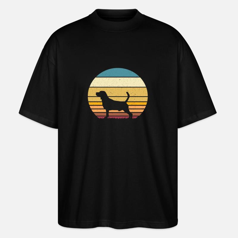 Beagle - Stanley/Stella Oversized Unisex Bio T-Shirt Blaster 2.0 - Schwarz