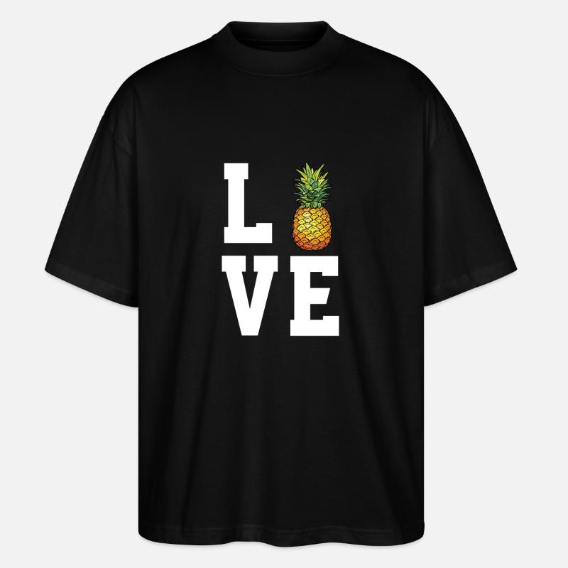 Cher ananas - T-shirt bio Blaster 2.0 coupe oversize Stanley/Stella Unisexe - noir
