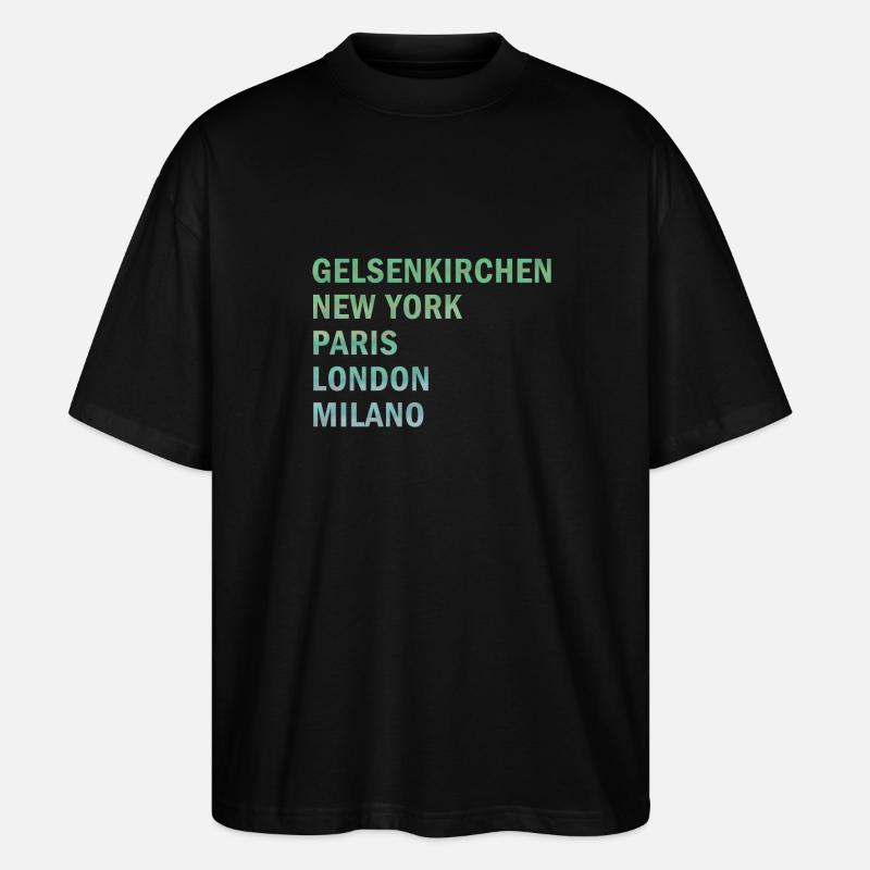Metropole Gelsenkirchen - Stanley/Stella Oversized Unisex Bio T-Shirt Blaster 2.0 - Schwarz