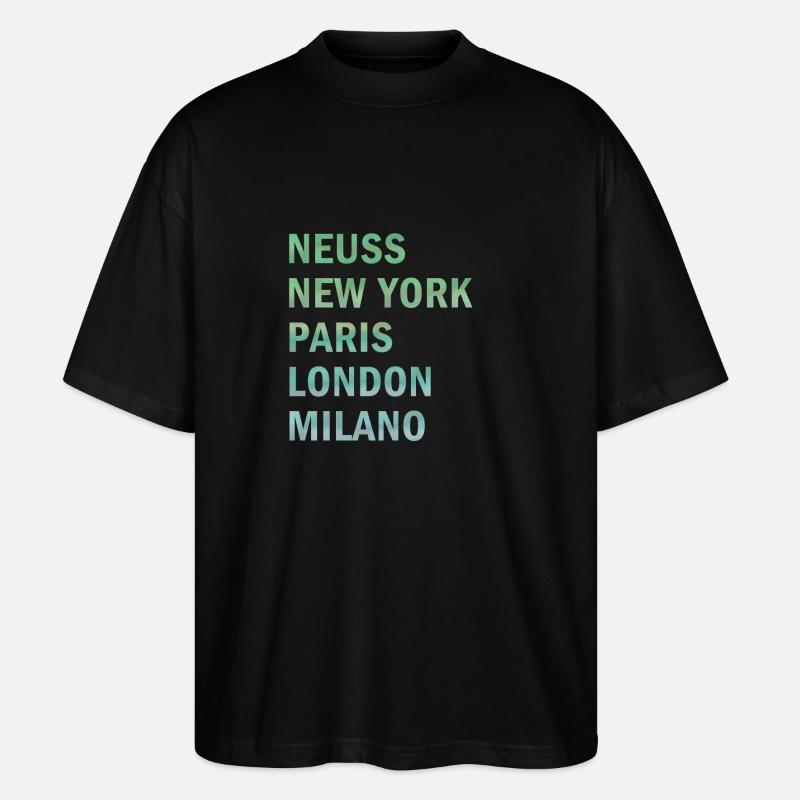 Metropole Neuss - Stanley/Stella Oversized Unisex Bio T-Shirt Blaster 2.0 - Schwarz