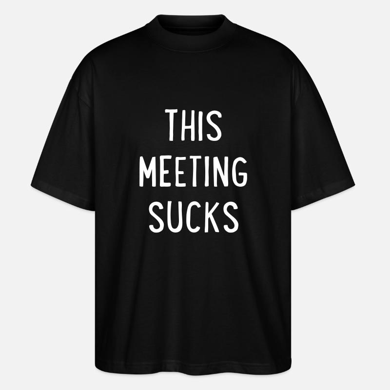 Meeting Kaffeetasse - Stanley/Stella Oversized Unisex Bio T-Shirt Blaster 2.0 - Schwarz