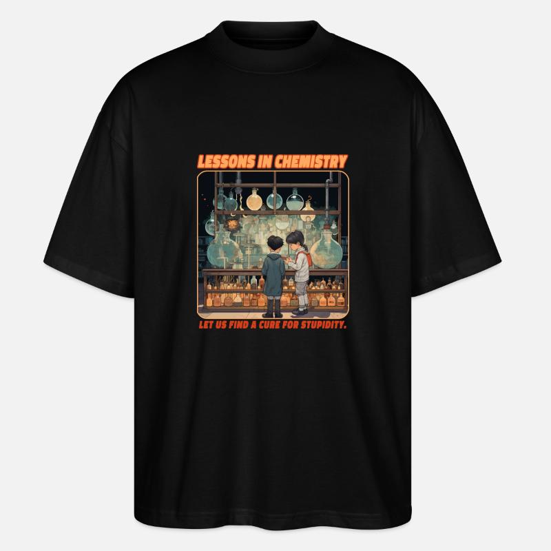 Lessons for Chemisty - Stanley/Stella Oversized Unisex Bio T-Shirt Blaster 2.0 - Schwarz