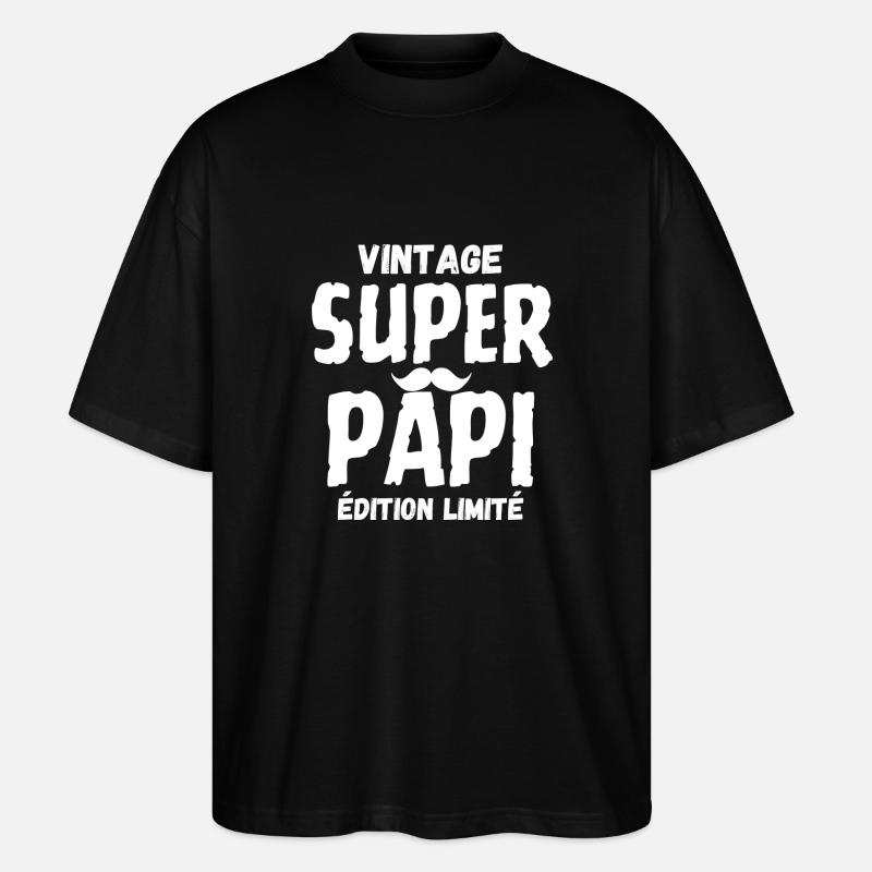 SUPER PAPI - Stanley/Stella Oversized Unisex Organic T-shirt Blaster 2.0 - black