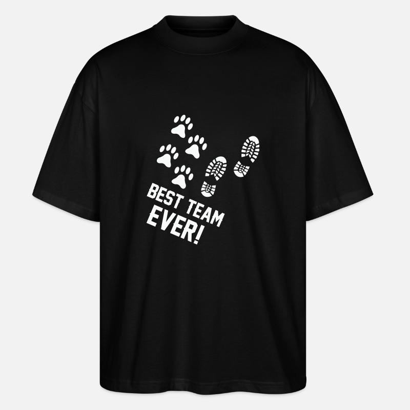 Best Team Ever - Stanley/Stella Oversized Unisex Bio T-Shirt Blaster 2.0 - Schwarz