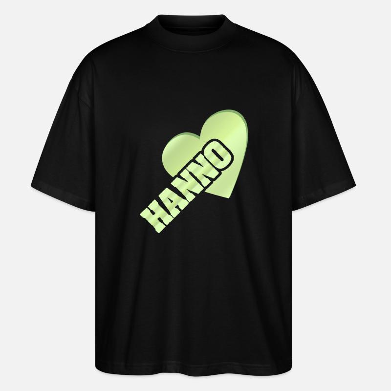 Hanno - Stanley/Stella Oversized Unisex Bio T-Shirt Blaster 2.0 - Schwarz