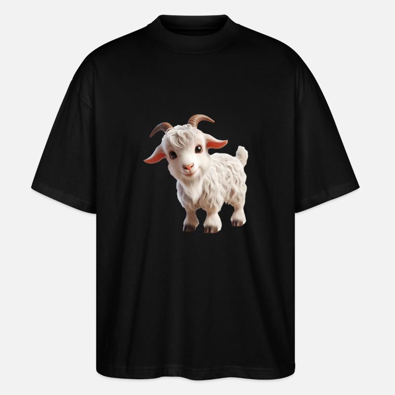 Ziege 3 - Stanley/Stella Oversized Unisex Bio T-Shirt Blaster 2.0 - Schwarz
