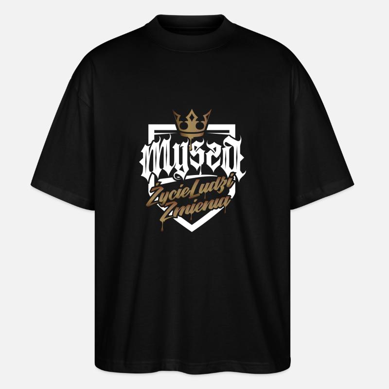 Maus - Stanley/Stella Oversized Unisex Bio T-Shirt Blaster 2.0 - Schwarz