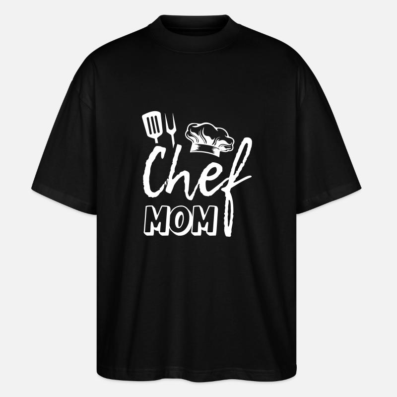 Chef Mom - Stanley/Stella Oversized Unisex Bio T-Shirt Blaster 2.0 - Schwarz