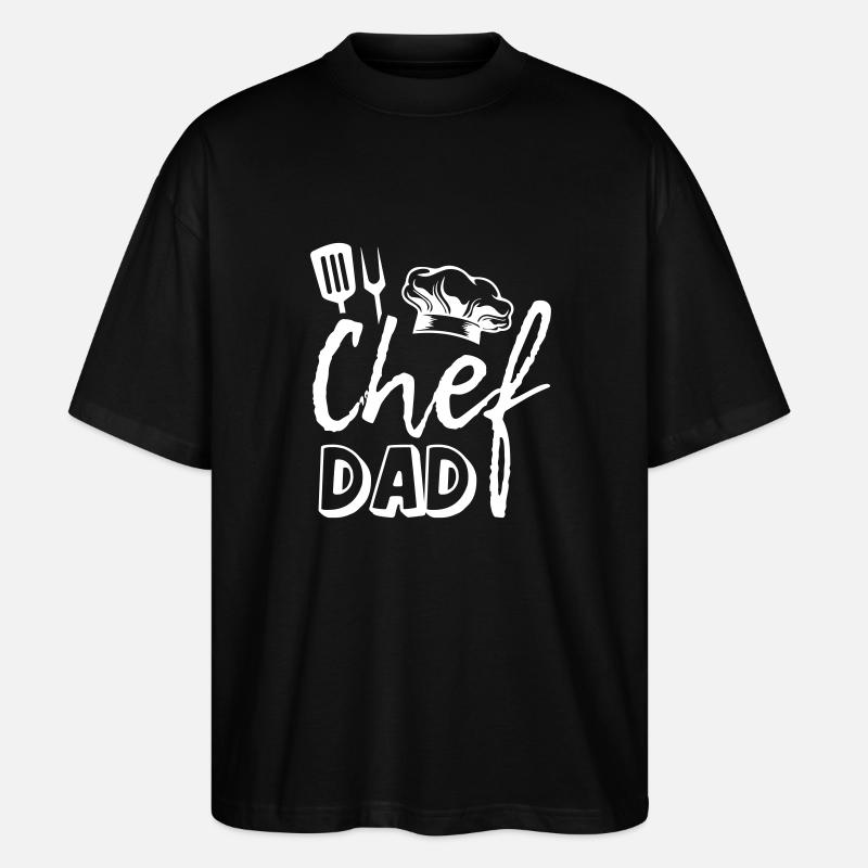 Chef Dad - Stanley/Stella Oversized Unisex Bio T-Shirt Blaster 2.0 - Schwarz