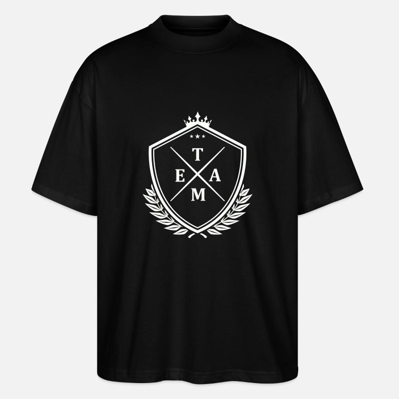 team wappen - Stanley/Stella Oversized Unisex Bio T-Shirt Blaster 2.0 - Schwarz