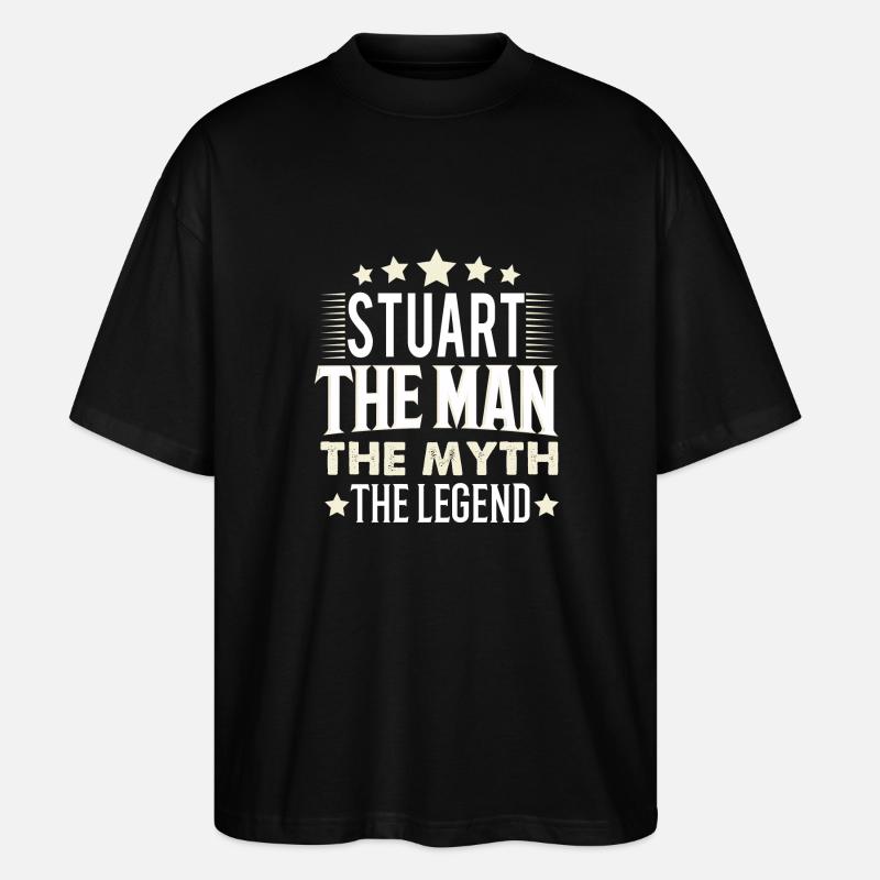 Stuart - Stanley/Stella Oversized Unisex Bio T-Shirt Blaster 2.0 - Schwarz