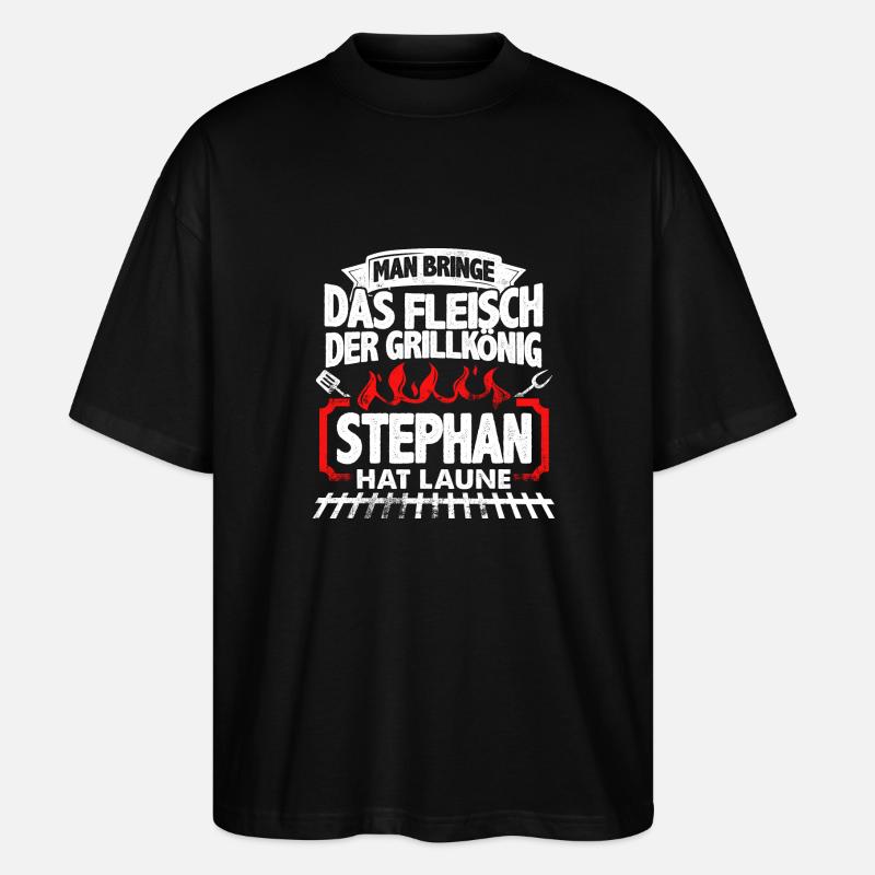 STEPHAN - Grill - Stanley/Stella Oversized Unisex Bio T-Shirt Blaster 2.0 - Schwarz