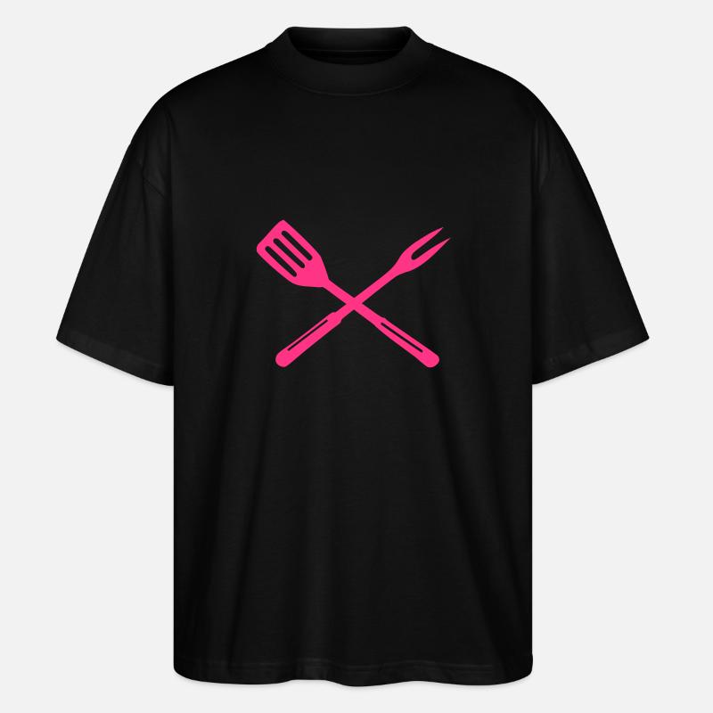 Grillen - Stanley/Stella Oversized Unisex Bio T-Shirt Blaster 2.0 - Schwarz