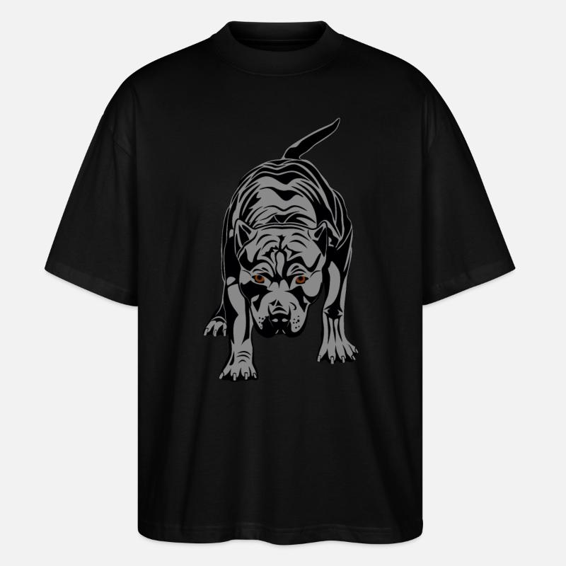 Pitbull - Stanley/Stella Oversized Unisex Bio T-Shirt Blaster 2.0 - Schwarz