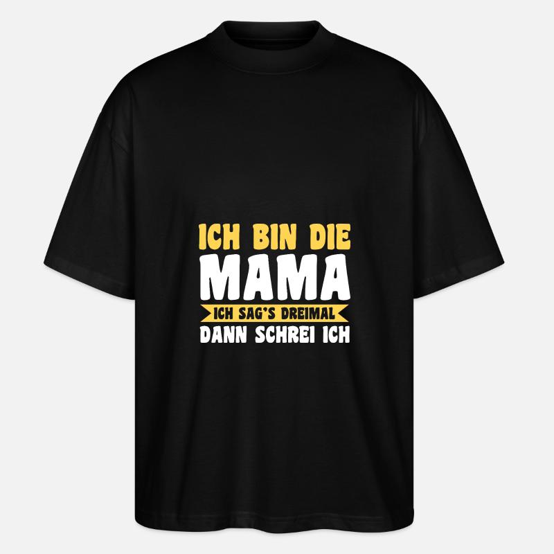 Mère Équipe Maman - T-shirt bio Blaster 2.0 coupe oversize Stanley/Stella Unisexe - noir