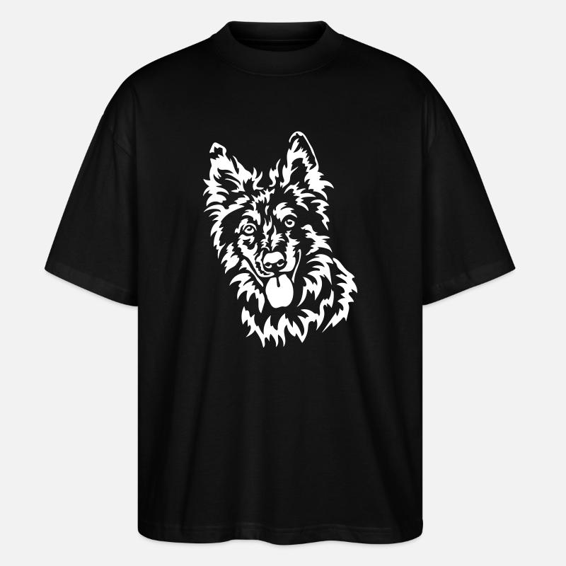 Tiger Head "Black Edition" - Stanley/Stella Oversized Unisex Organic T-shirt Blaster 2.0 - black
