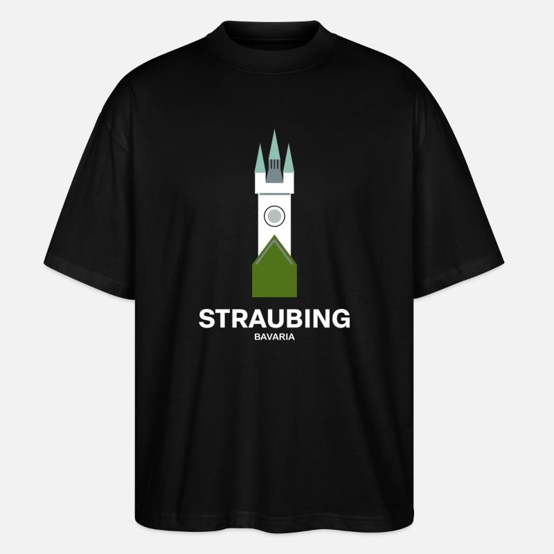 Straubing - Stanley/Stella Oversized Unisex Bio T-Shirt Blaster 2.0 - Schwarz