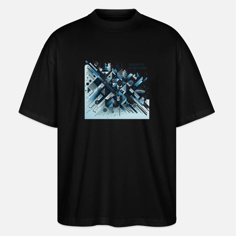 Joyeuses Fêtes de fin d’année - T-shirt bio Blaster 2.0 coupe oversize Stanley/Stella Unisexe - noir