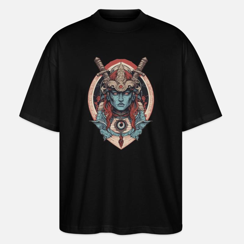 Samurai Gott - Stanley/Stella Oversized Unisex Bio T-Shirt Blaster 2.0 - Schwarz