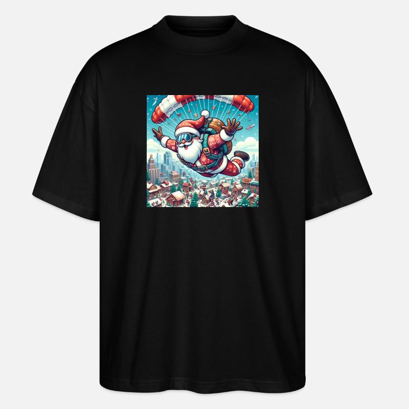 Weihnachts Design 11 - Stanley/Stella Oversized Unisex Bio T-Shirt Blaster 2.0 - Schwarz